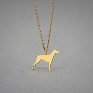 14K Gold German Shorthair Pointer Necklace | Personalized Dog Necklaces