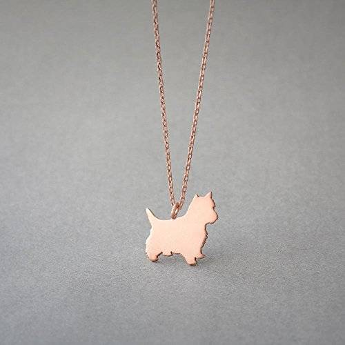 14K Gold Yorkshire Terrier Necklace Personalized Dog Necklaces